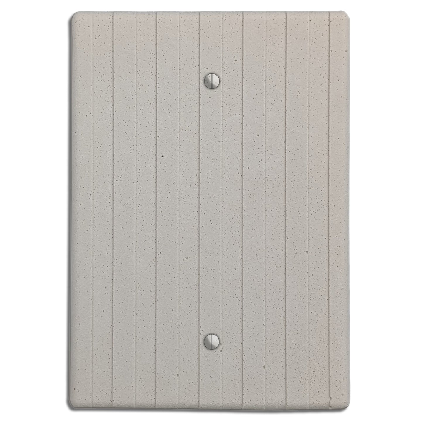 White Boho Stripes Single Blank Cover Plate