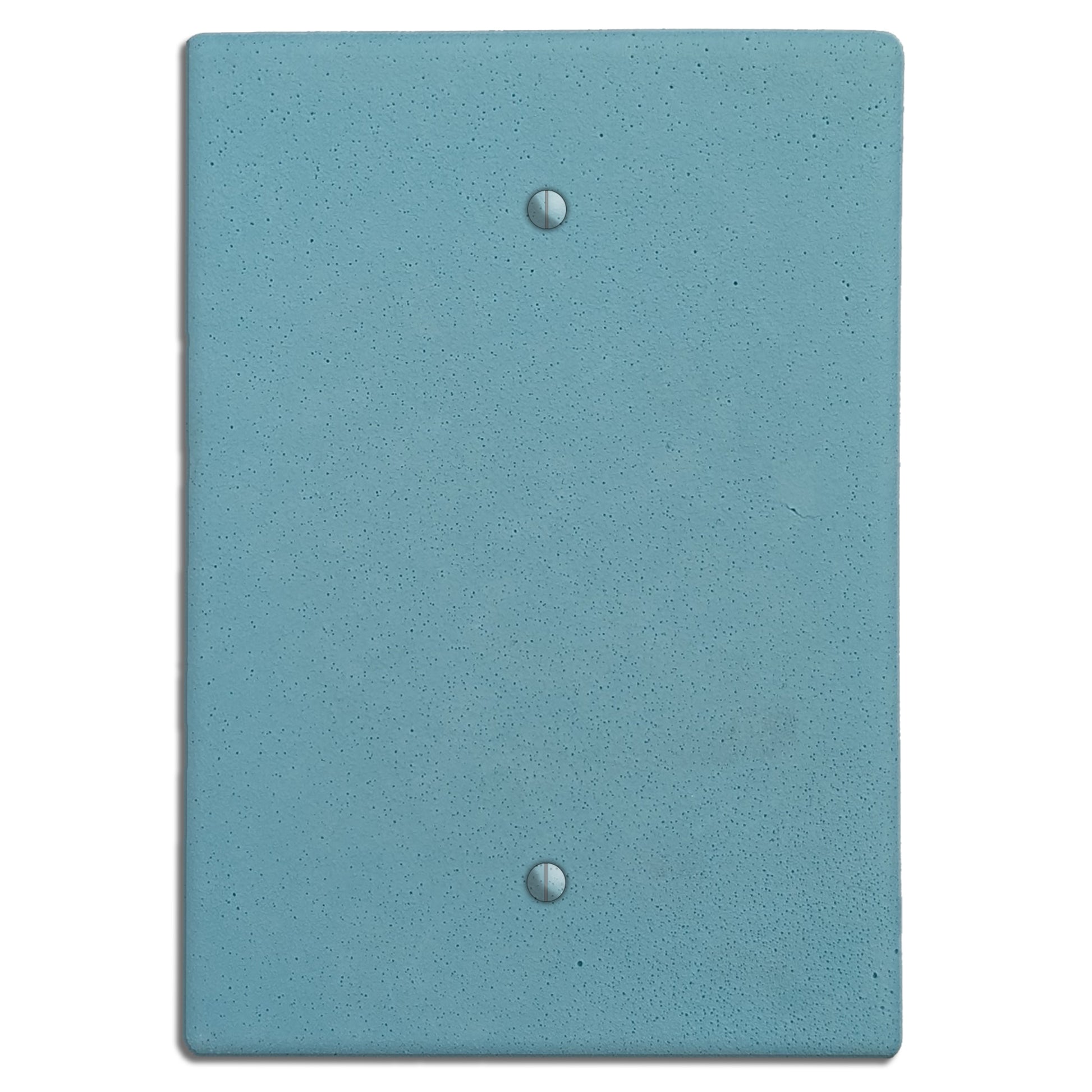 Caribbean Blue Boho Smooth Single Blank Cover Plate