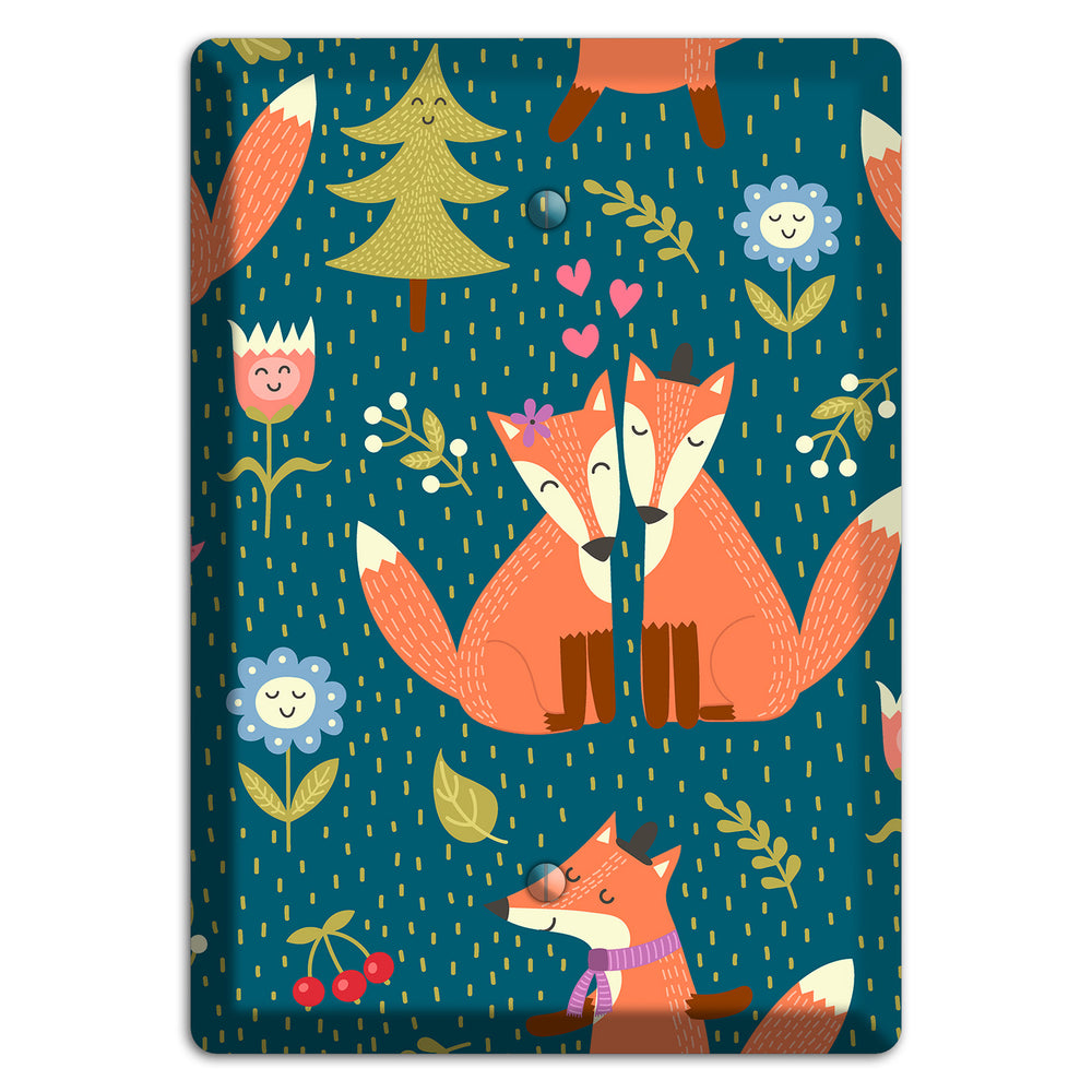 Fox Garden Love Blank Wallplate