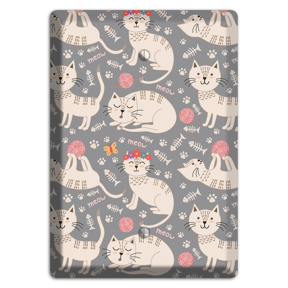 Meow Mix (Gray) Blank Wallplate