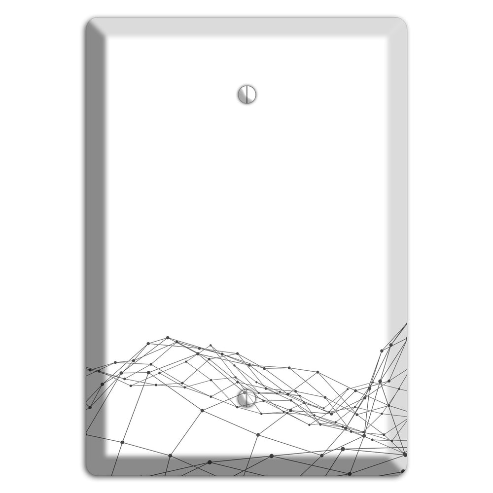 Lattice Wave Surge Blank Wallplate
