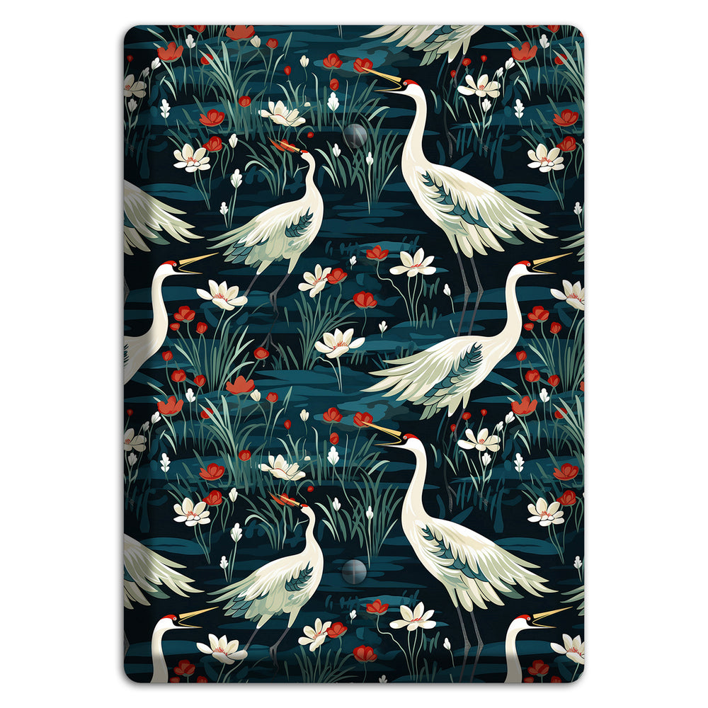 Midnight Lotus Marsh Blank Wallplate
