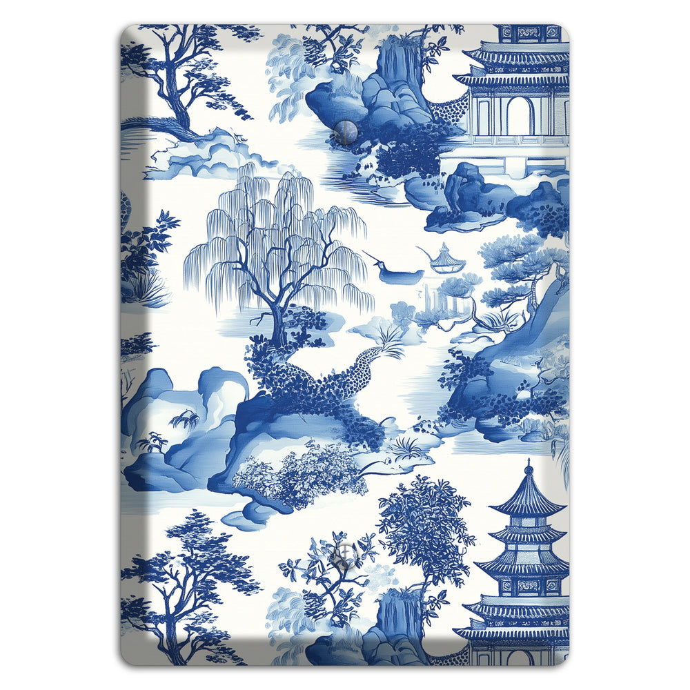 Willow & Pagoda Blank Wallplate