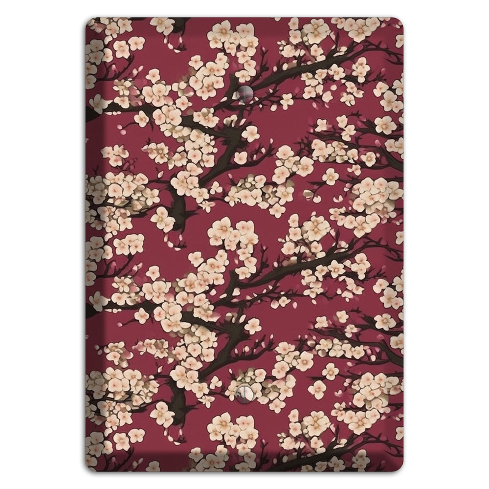 Crimson Plum Drift Blank Wallplate