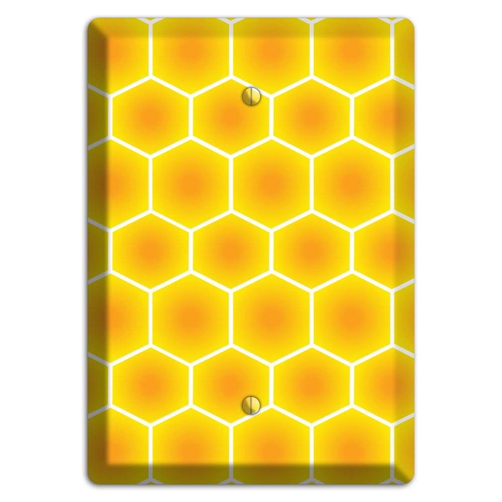 Liquid Gold Grid Blank Wallplate