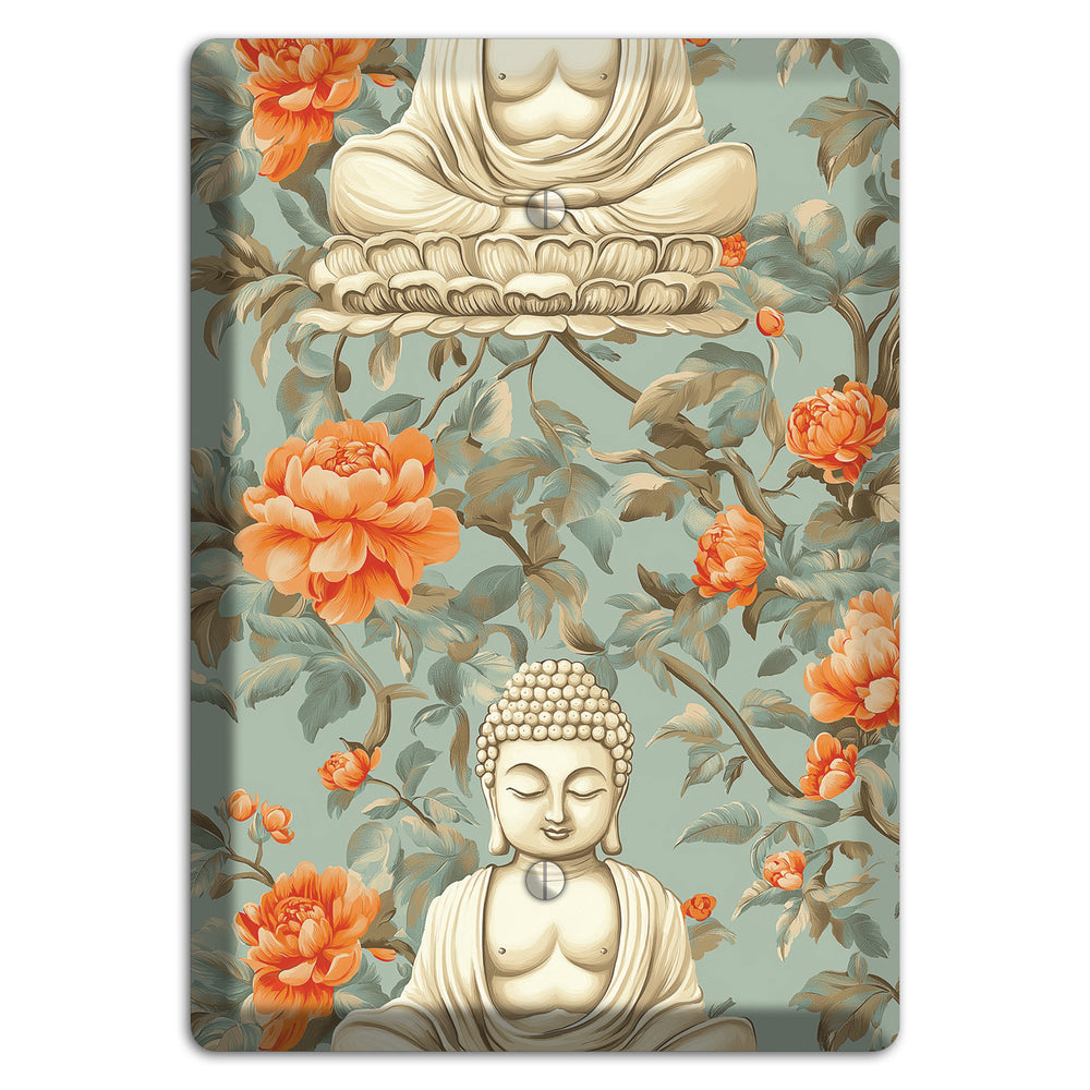 Lotus & Peony Blank Wallplate