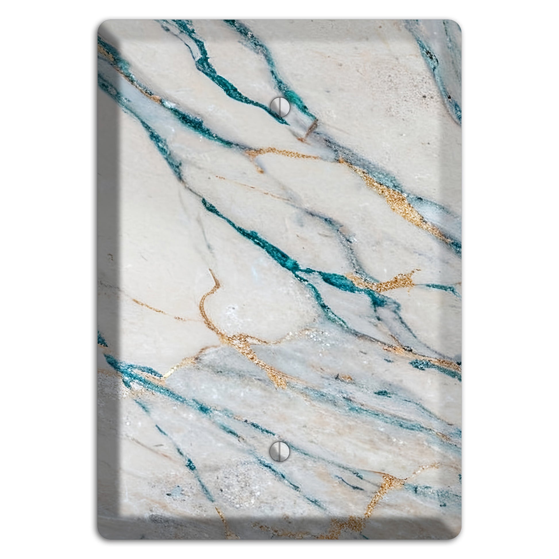 Bondi Blue Marble Blank Wallplate