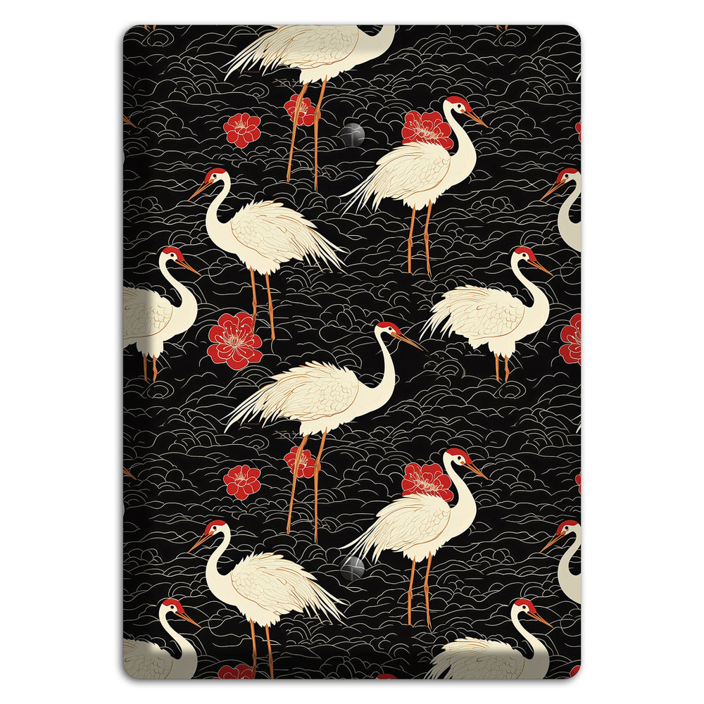 Ebony Crane Vigil Blank Wallplate