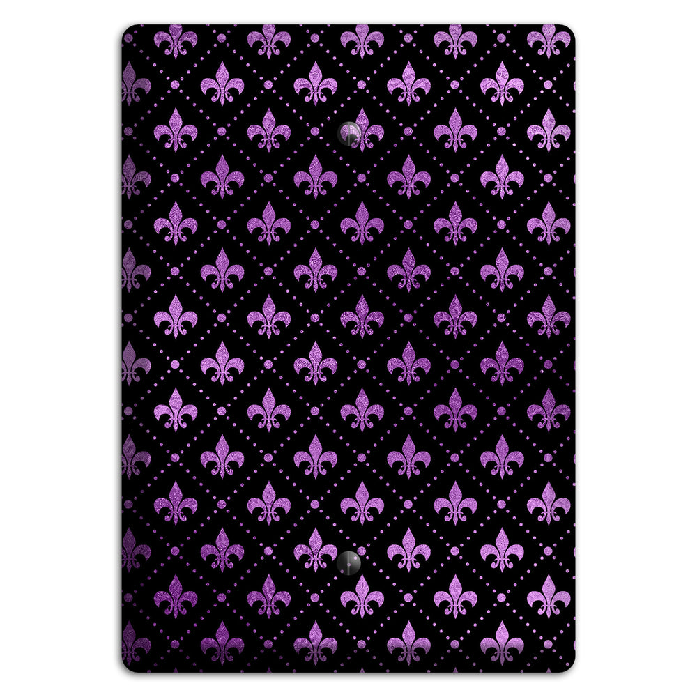 Royal Lilac Grid Blank Wallplate