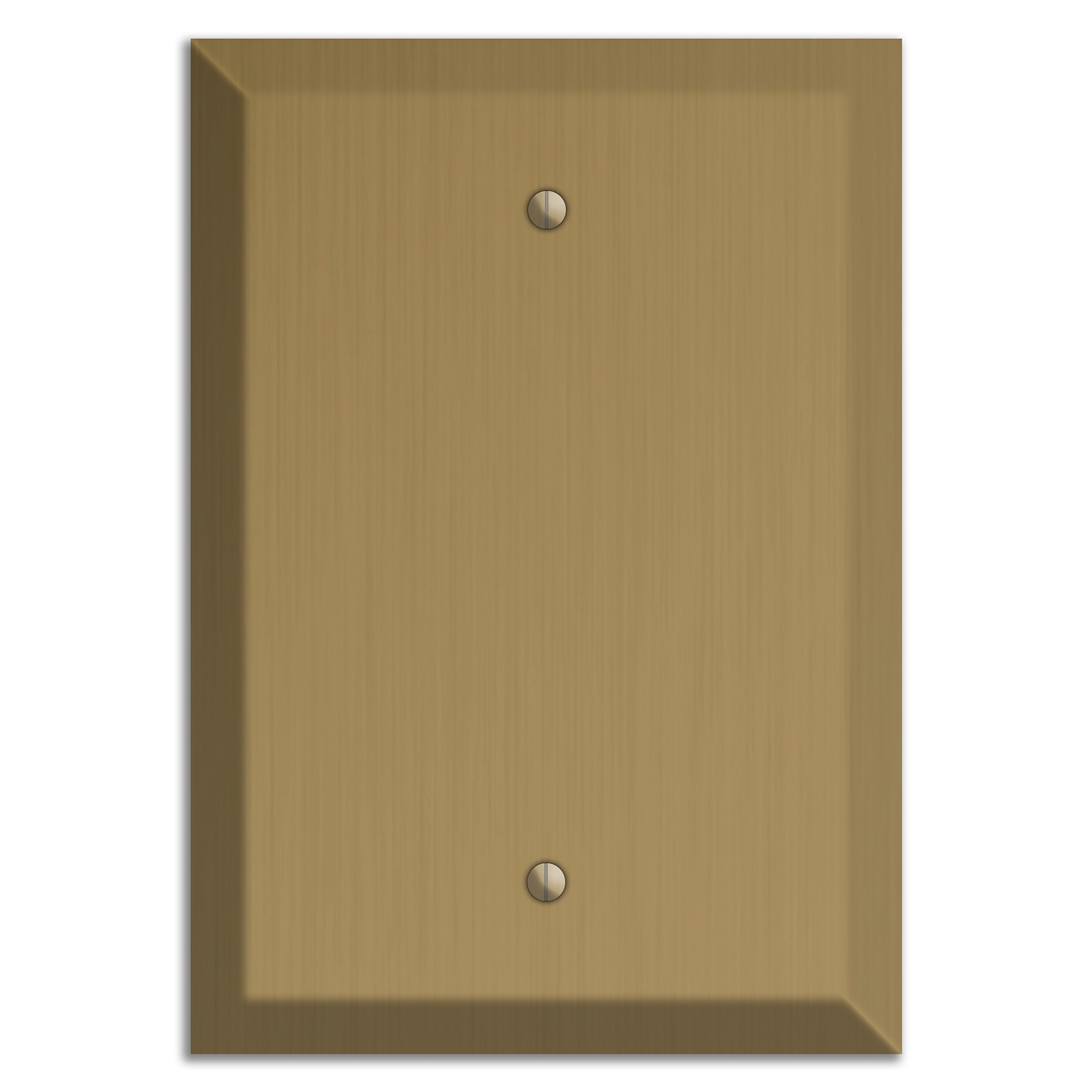 Tower Gold Hand Rubbed Single Blank Cover Plate