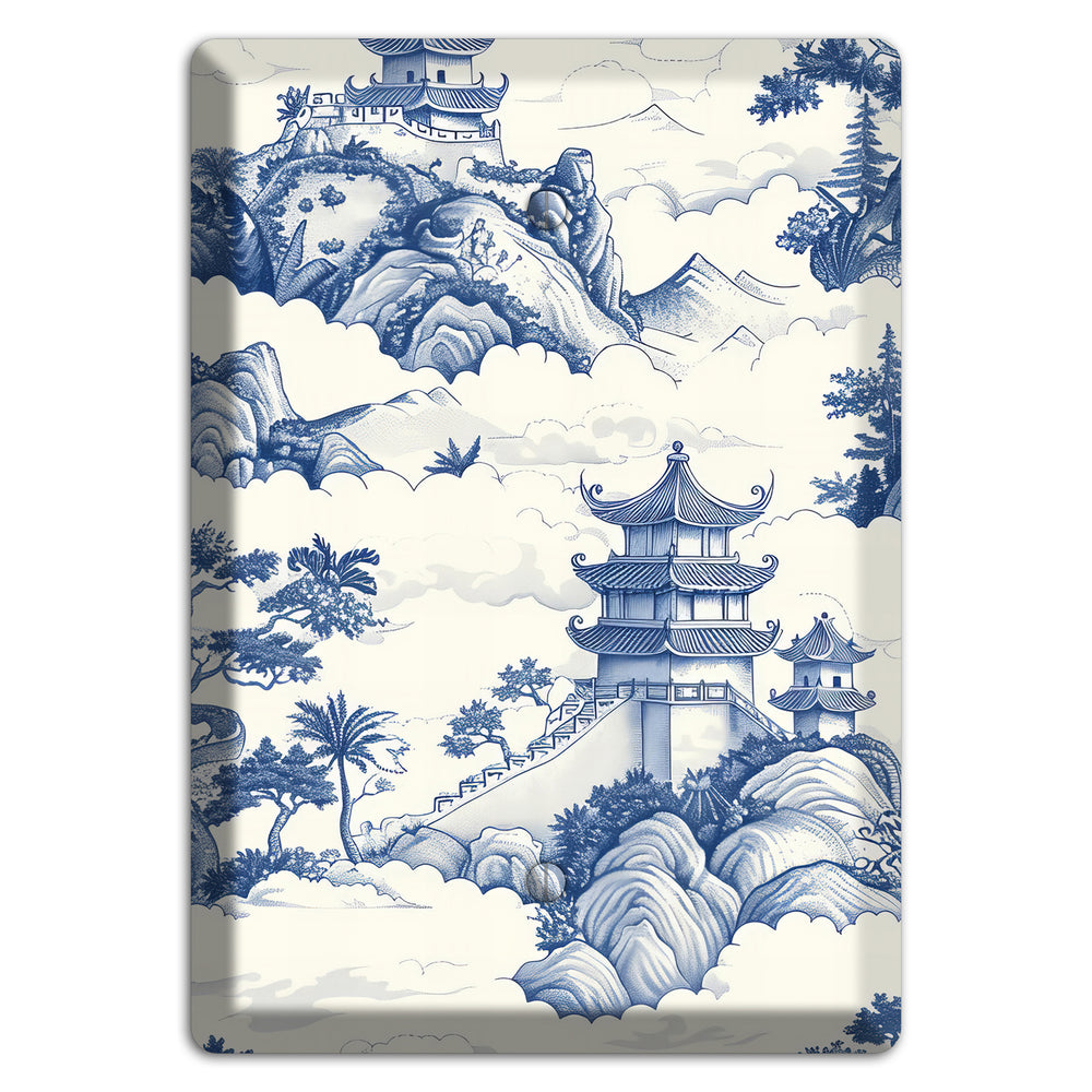 Celestial Pagoda Mist Blank Wallplate