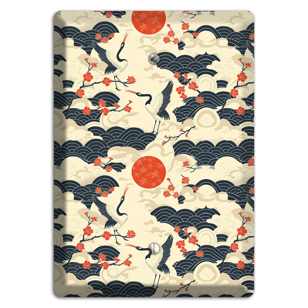 Crimson Sun Ascent Blank Wallplate