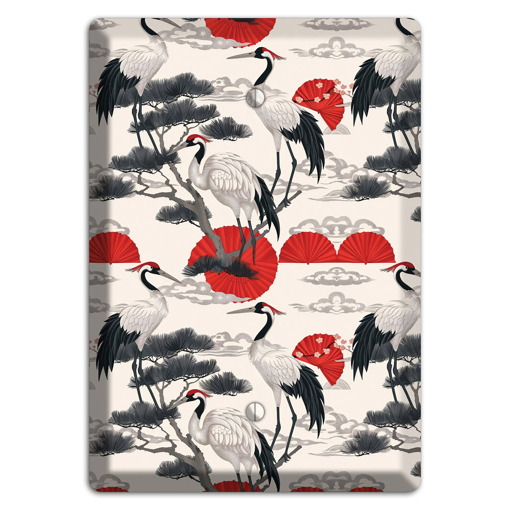 Crimson Fan & Pine Blank Wallplate