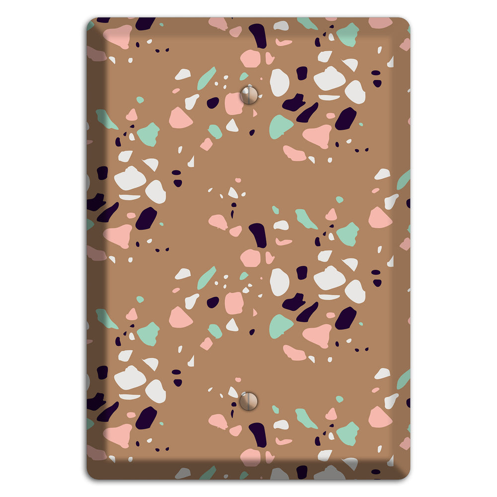 Clay Pebble Drop Blank Wallplate