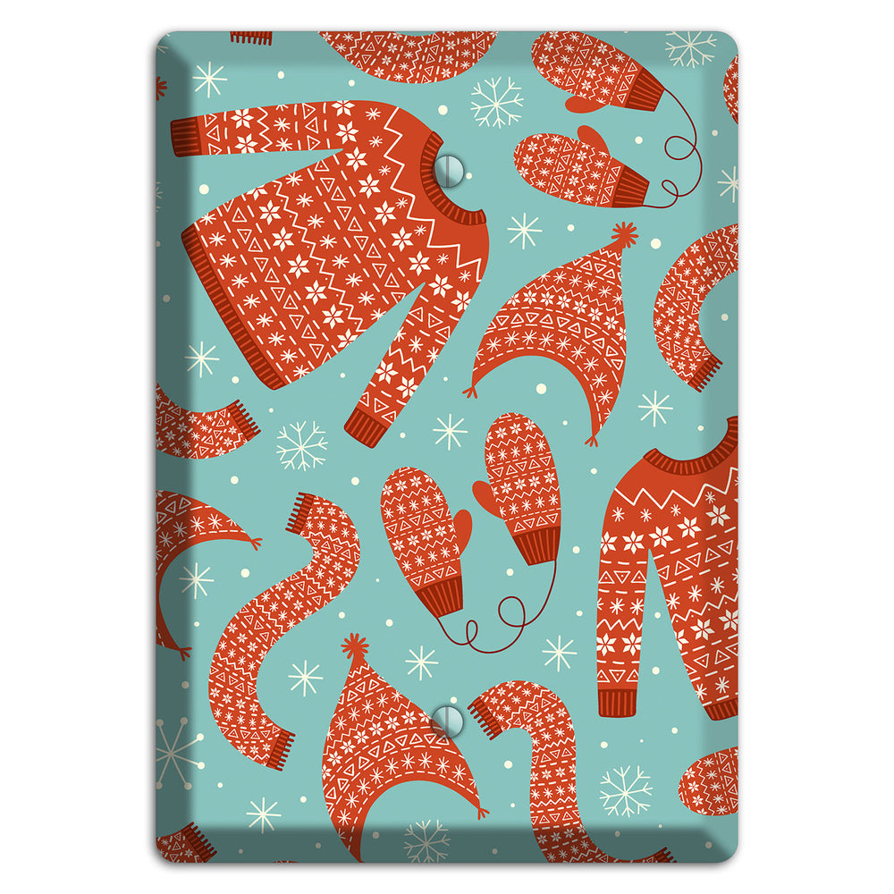 Cozy Knits & Mittens Blank Wallplate