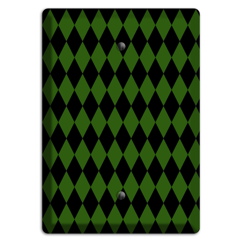 Jester's Diamonds: Green Blank Wallplate