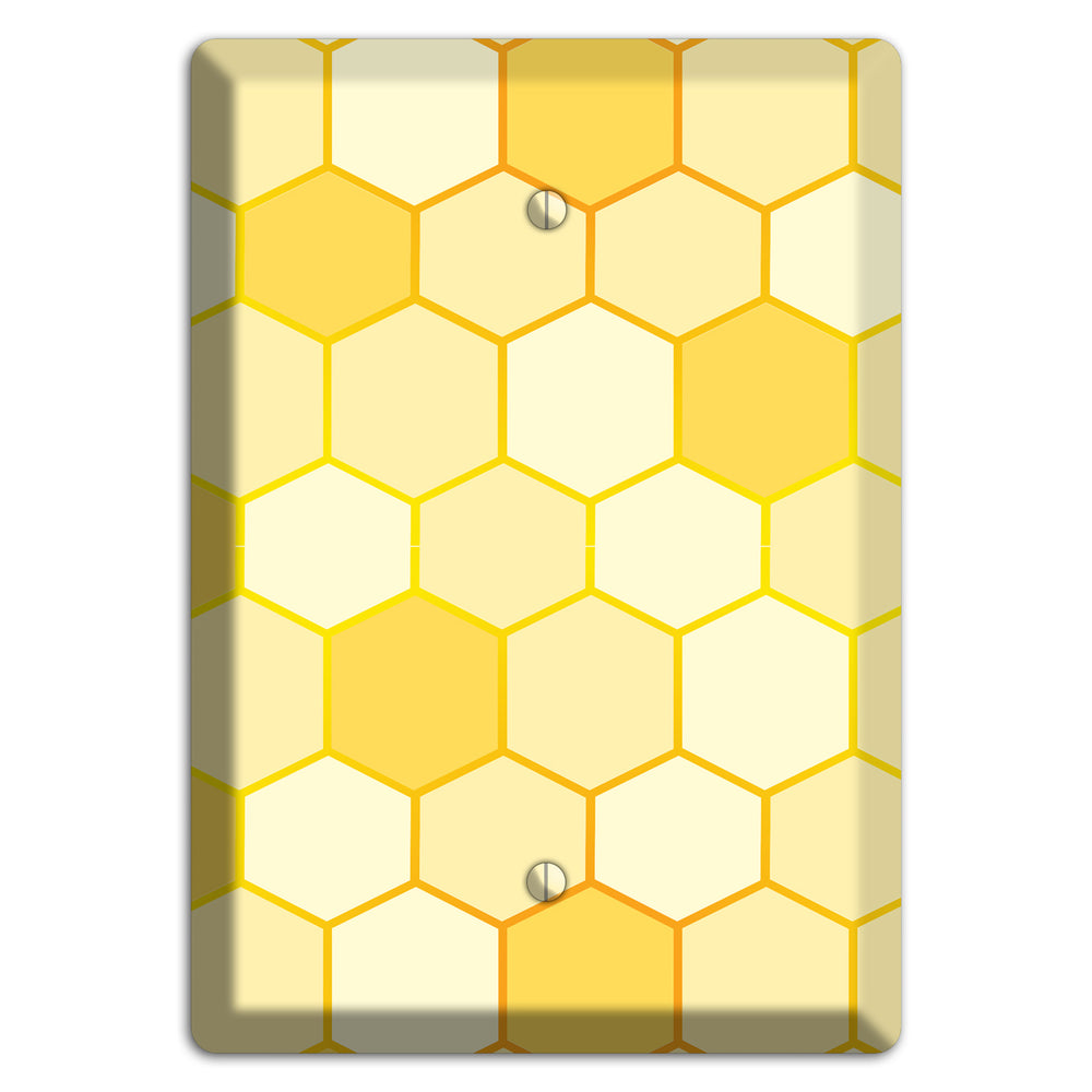 Hollow Amber Grid Blank Wallplate
