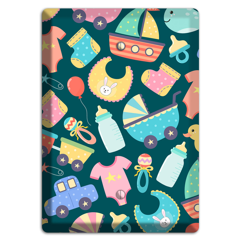 Baby Parade (Teal) Blank Wallplate