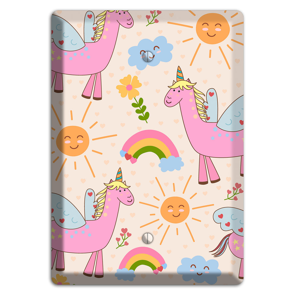Magic Meadow (Peach) Blank Wallplate
