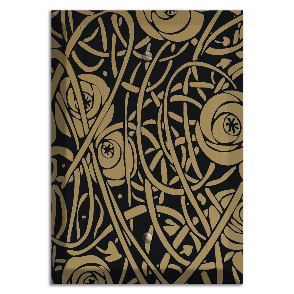 Tower Gold Vine Eyes Blank Wallplate