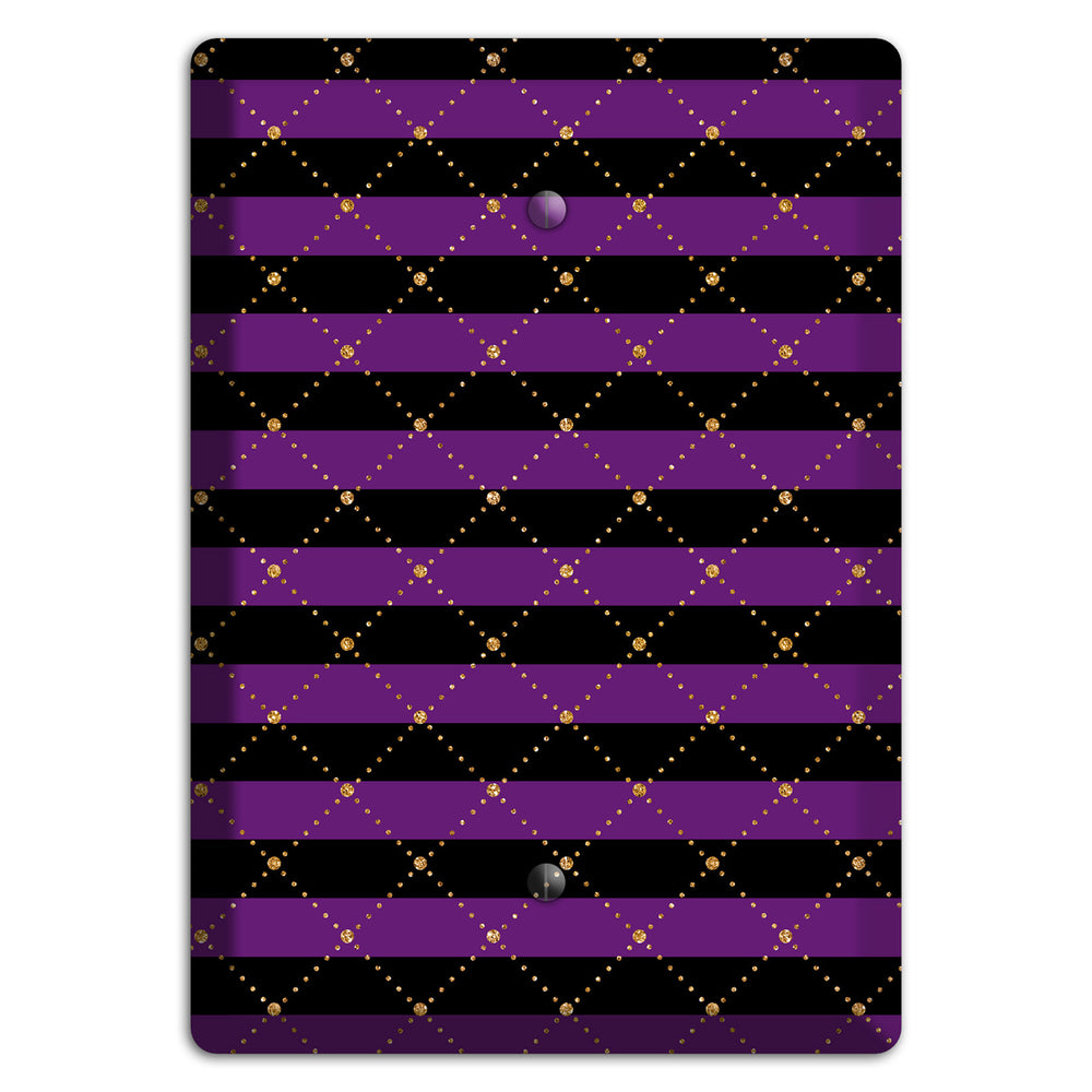 Striped Harlequin Glow Blank Wallplate