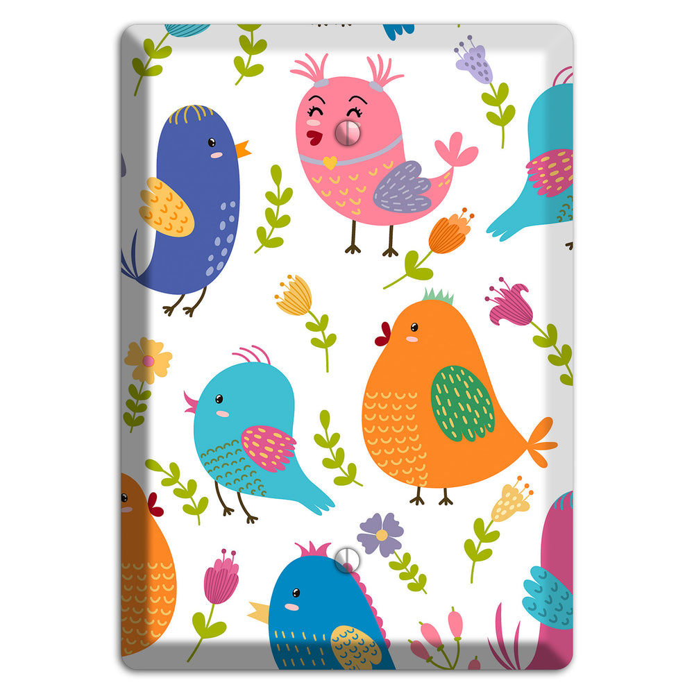 Jungle Chorus (White) Blank Wallplate