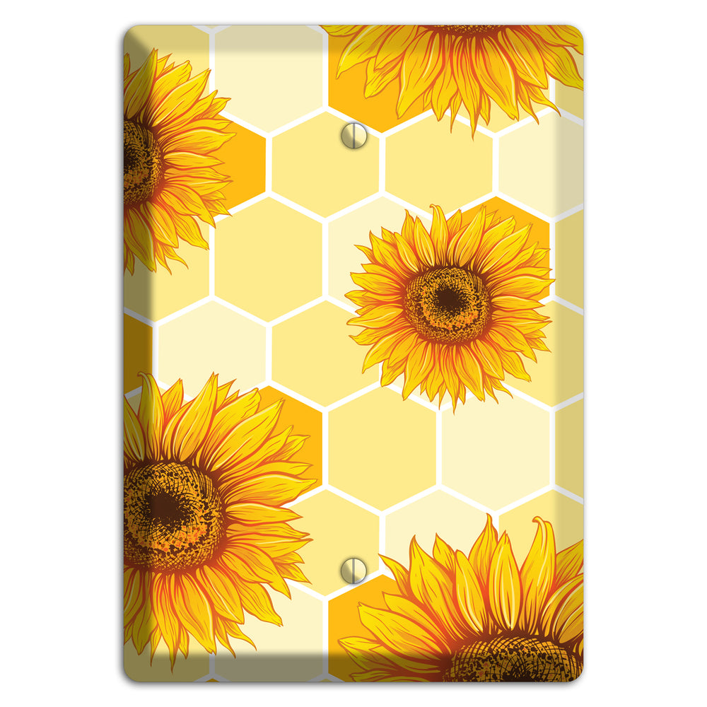Sunflower & Comb Blank Wallplate