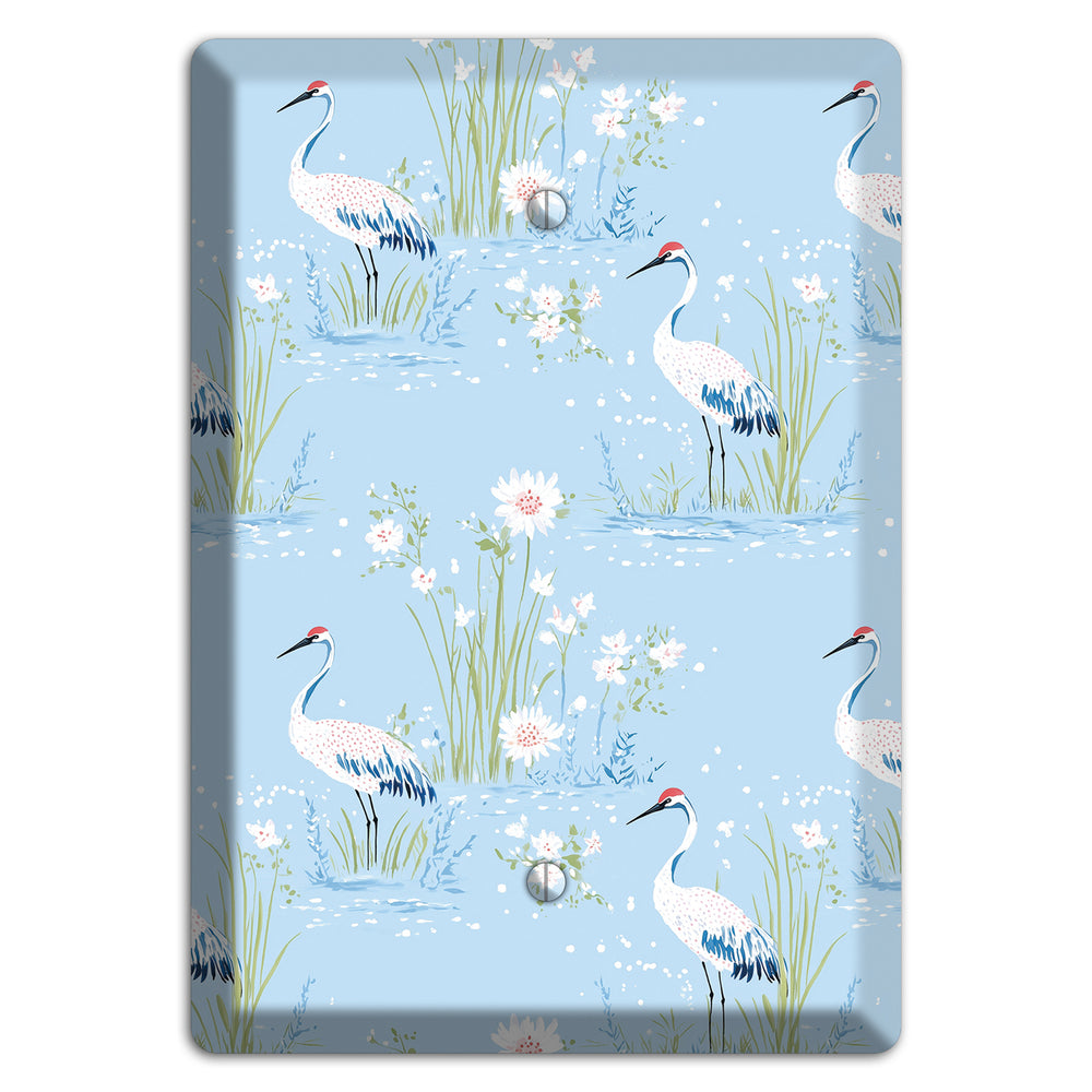 Powder Blue Marsh Blank Wallplate