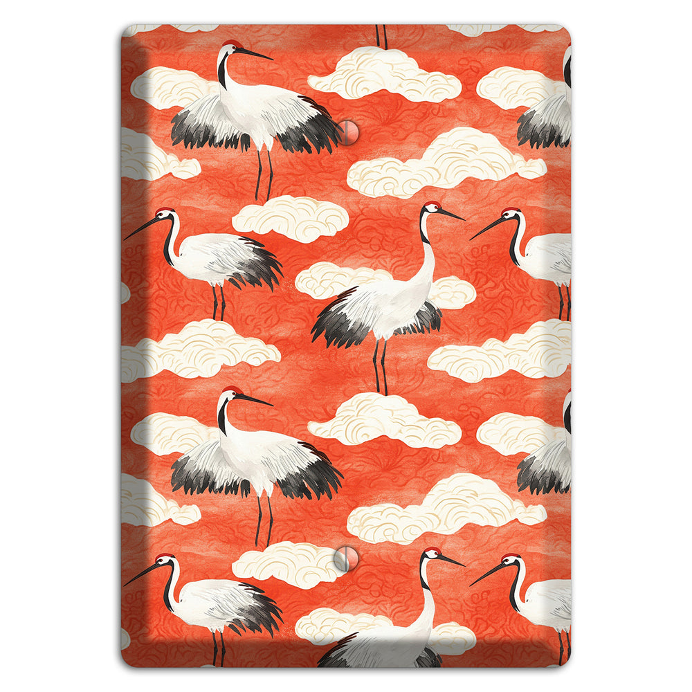 Vermillion Cloud Ceremony Blank Wallplate