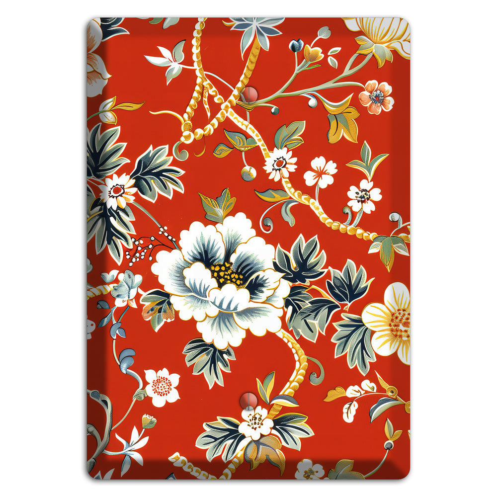 Crimson Garden Reverie Blank Wallplate