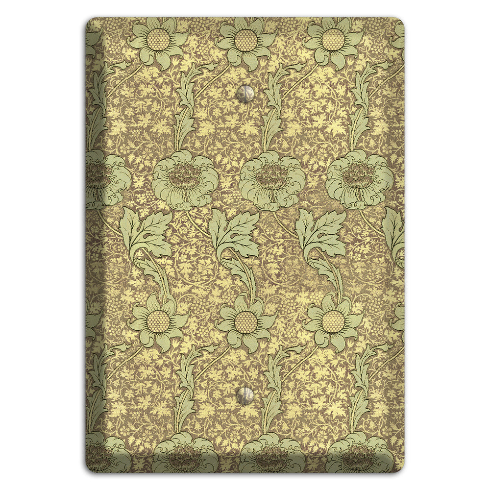 Wildflower Scroll Blank Wallplate