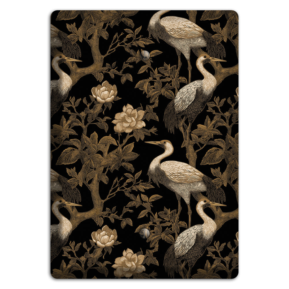 Obsidian Heron Dusk Blank Wallplate