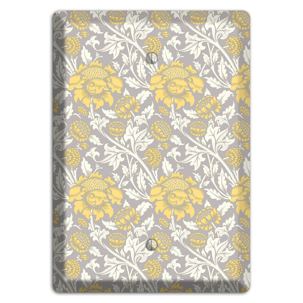 Golden Peony Lace Blank Wallplate