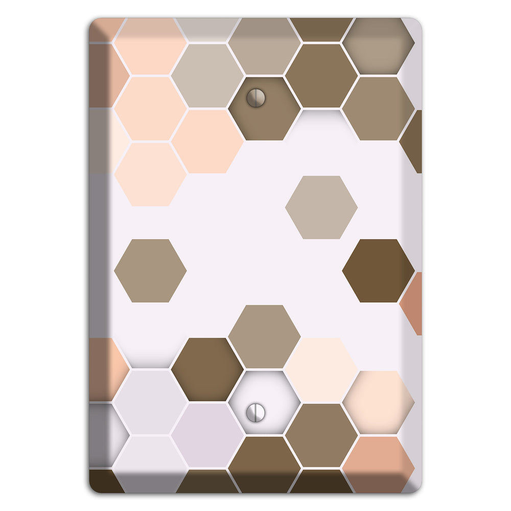 Clay & Terracotta Geometric Tiling Blank Wallplate