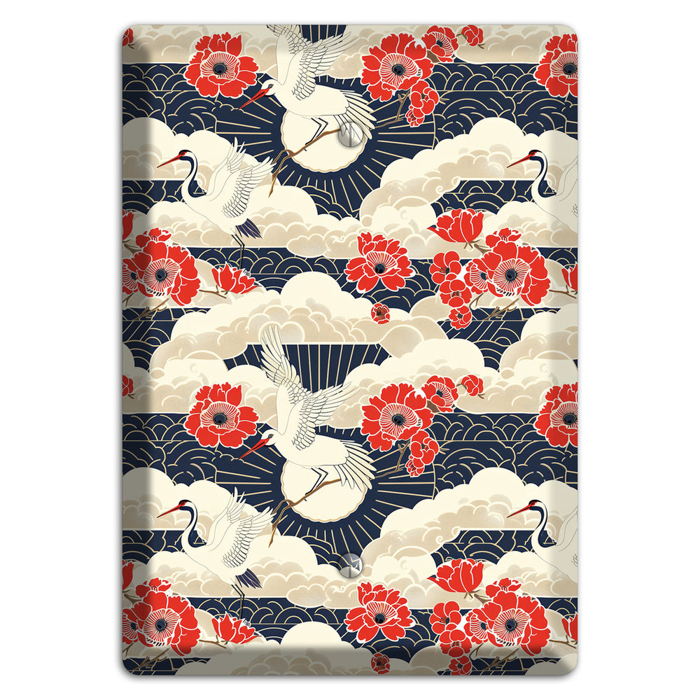 Crimson Peony Ascent Blank Wallplate