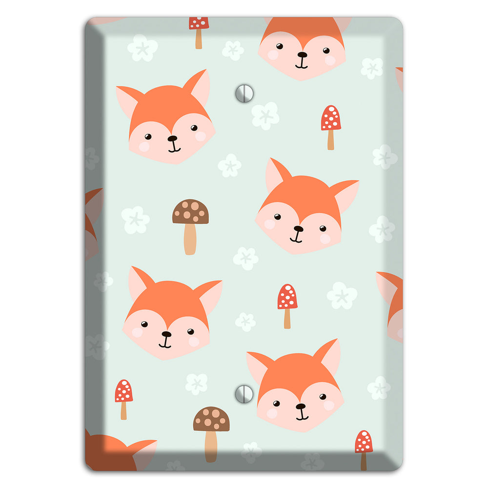 Fox & Fungi Friends Blank Wallplate