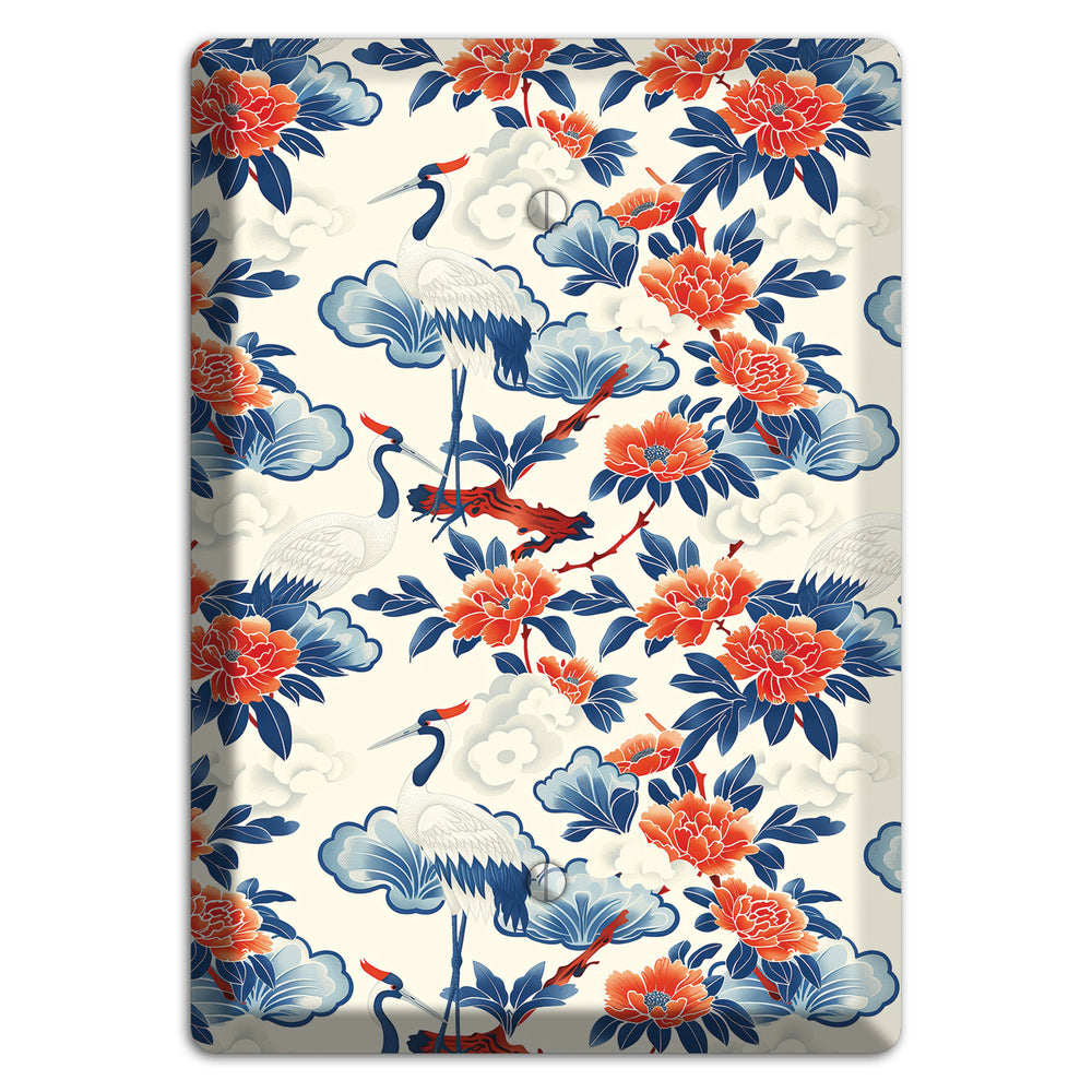 Peony & Crane Fete Blank Wallplate