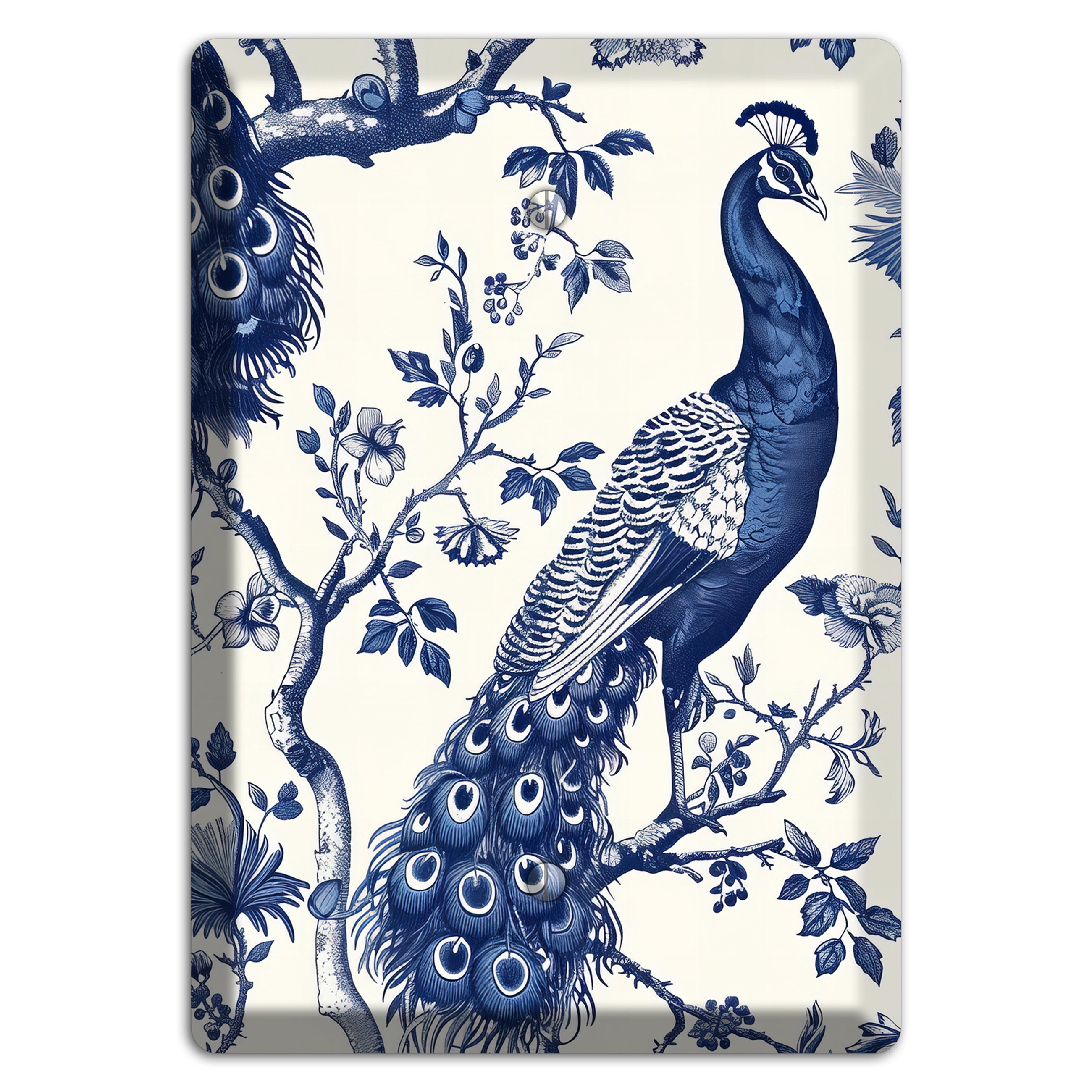 Peacock & Bough Blank Wallplate