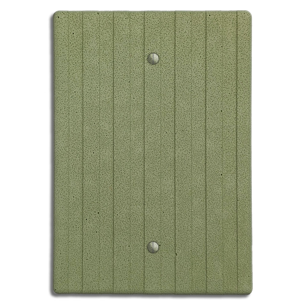 Sage Green Boho Stripes Single Blank Cover Plate