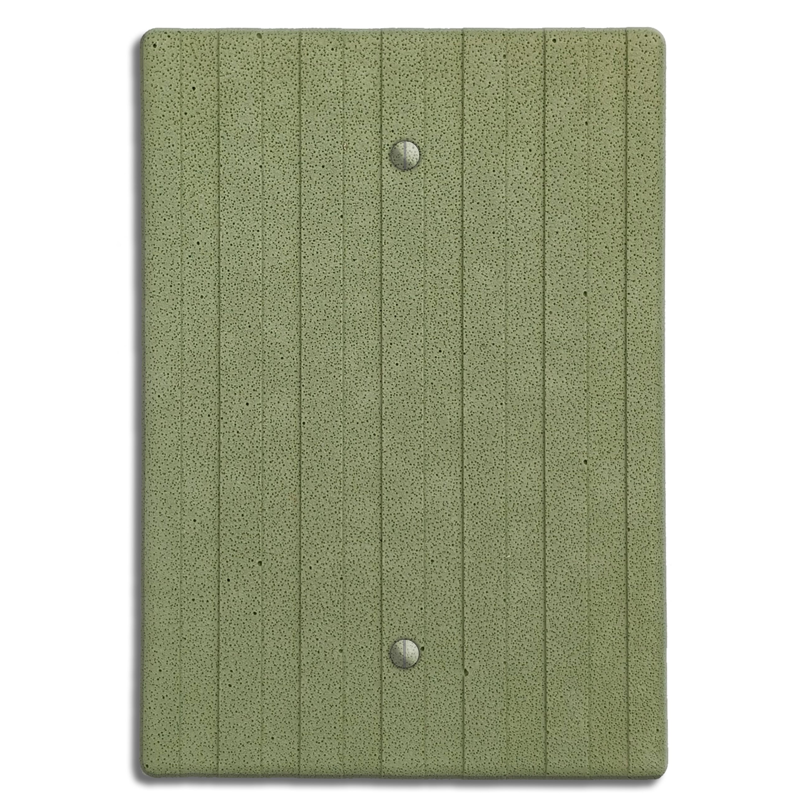 Sage Green Boho Stripes Single Blank Cover Plate