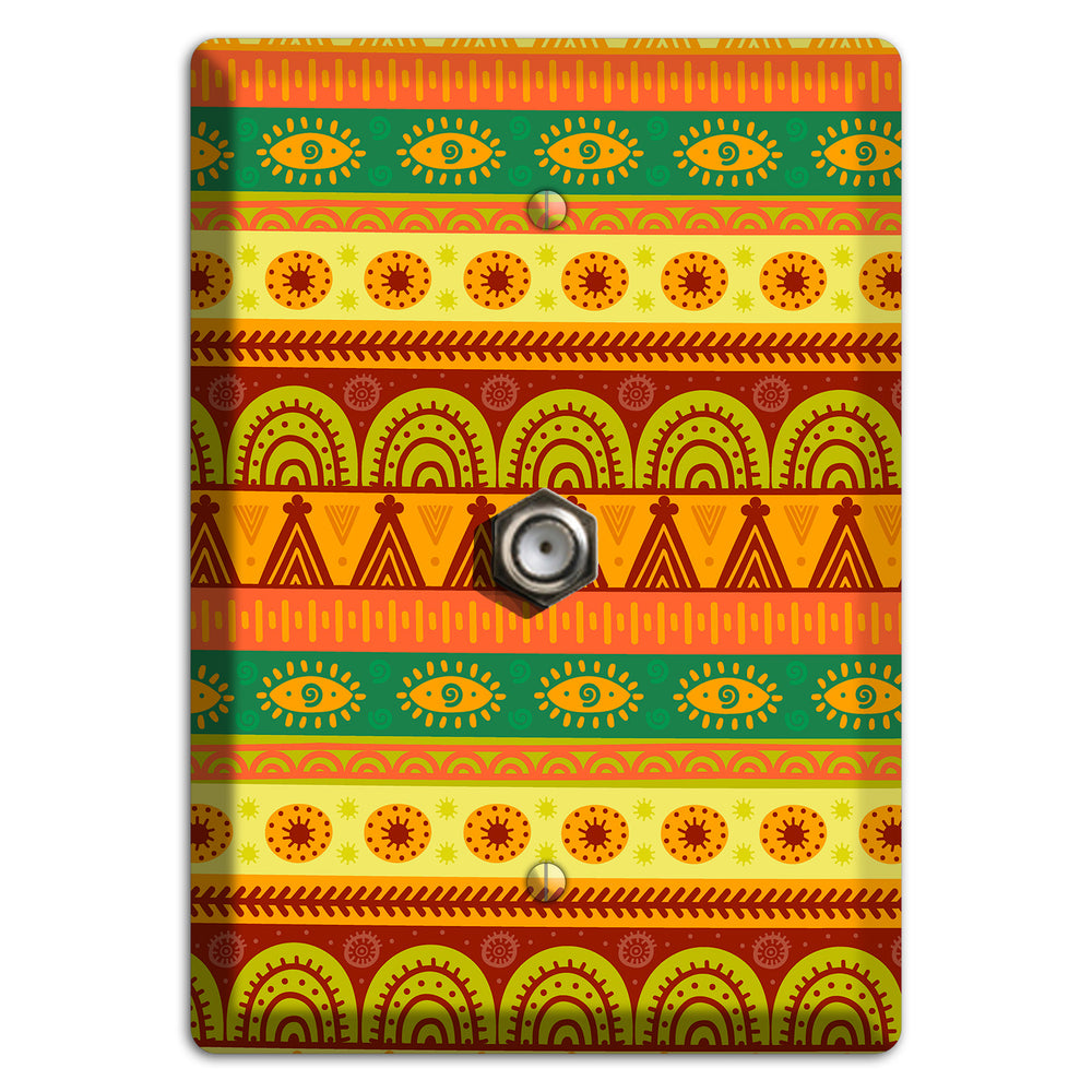 Ethnic Harmony Cable Wallplate