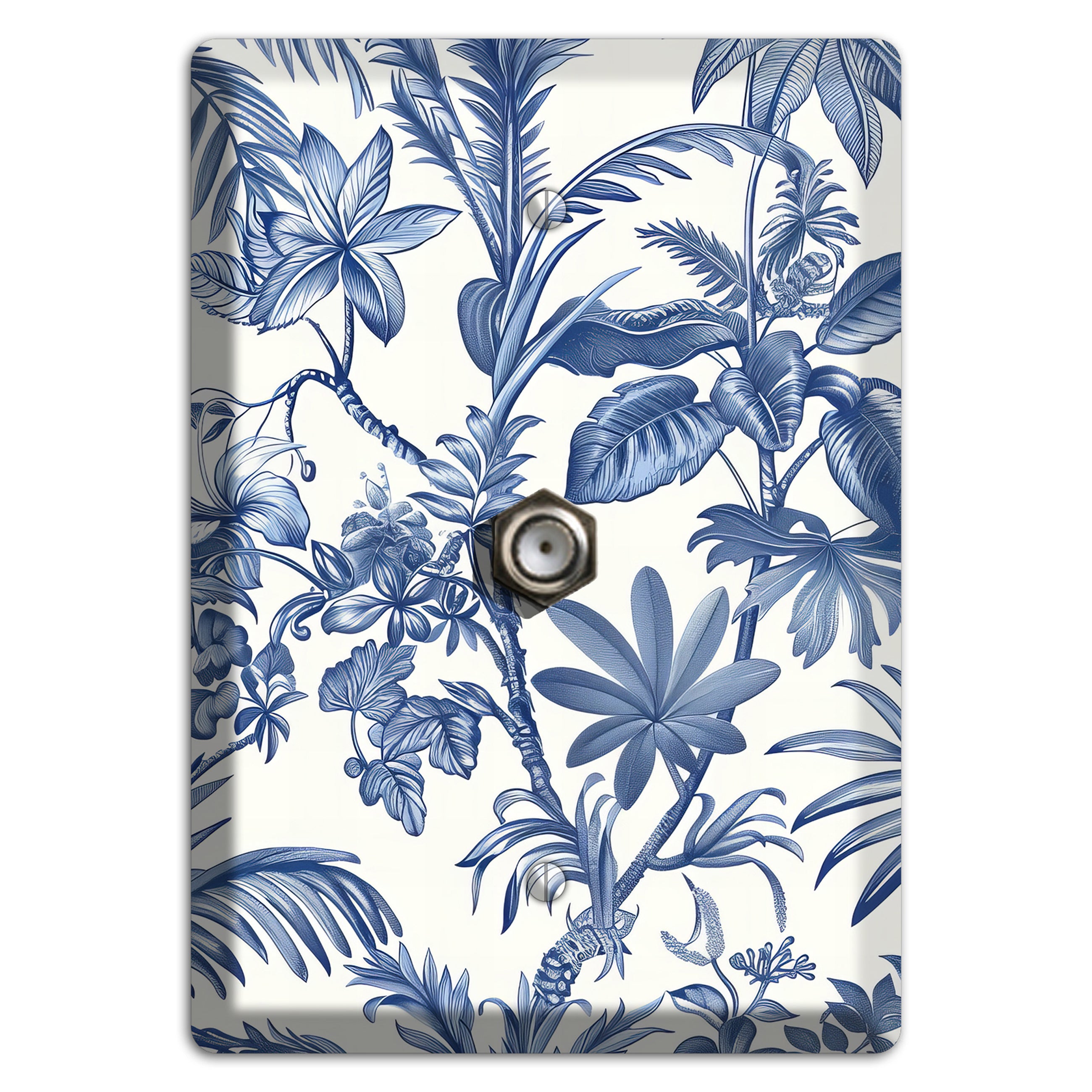 Tropic Indigo Reverie Cable Wallplate