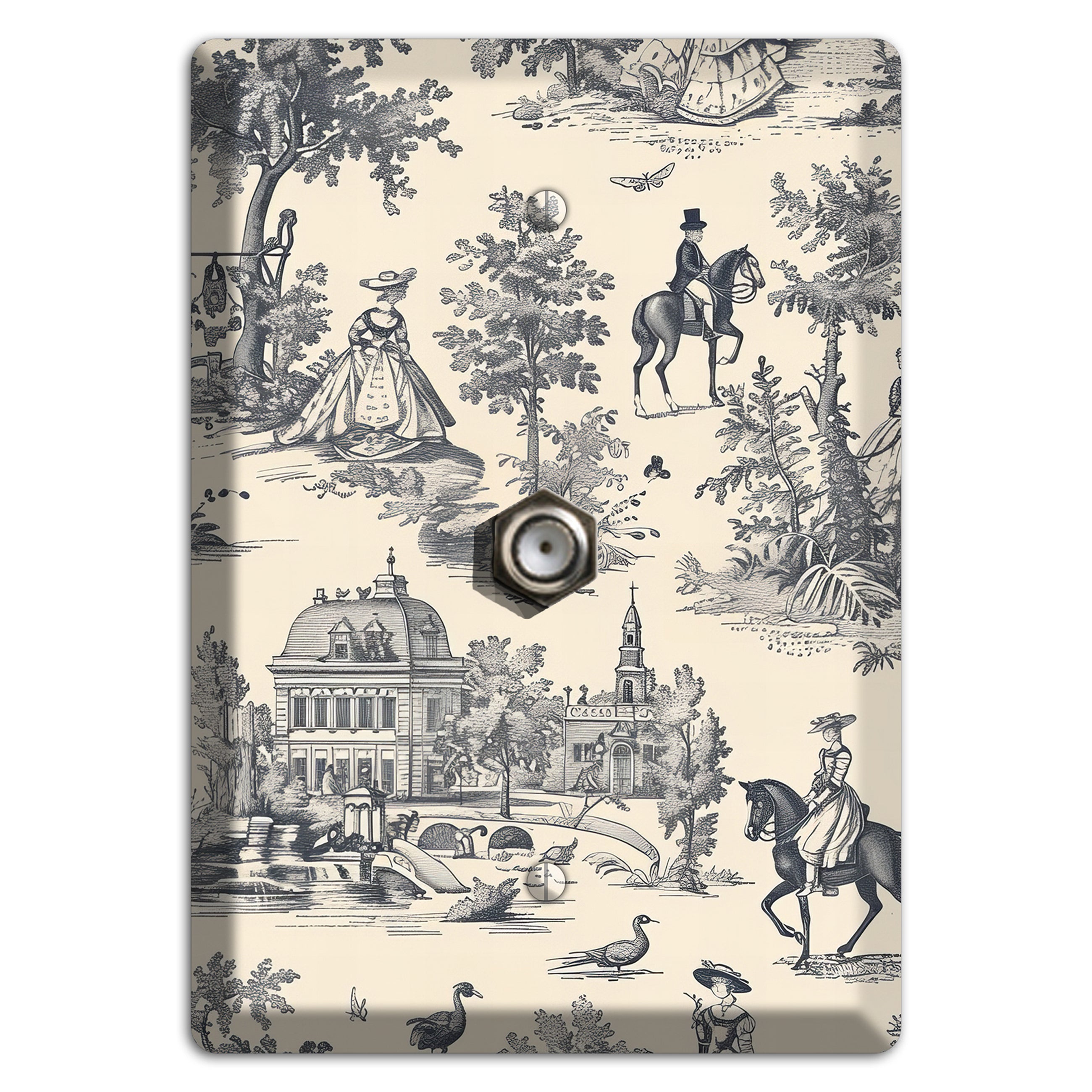 Country Estate Promenade Cable Wallplate