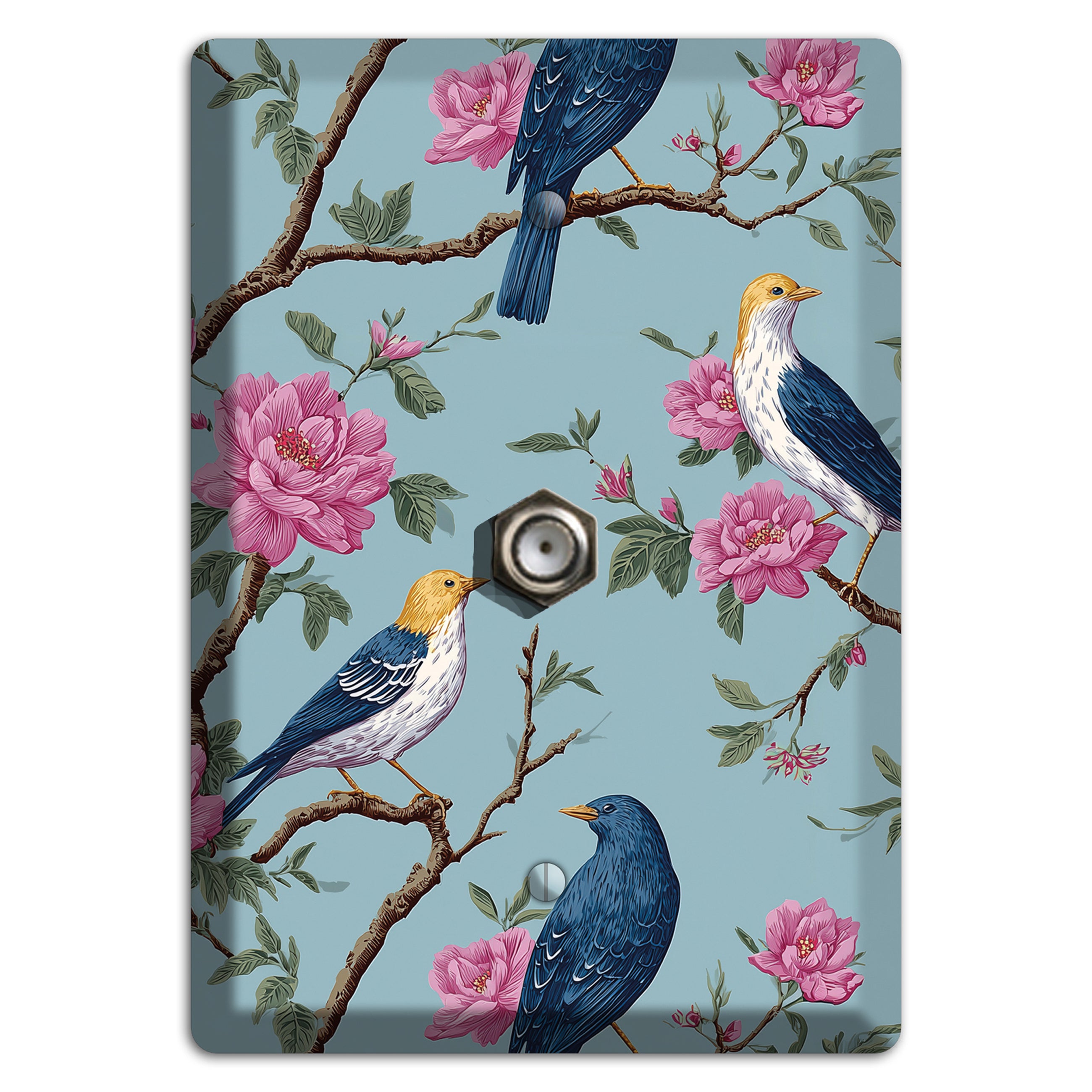 Blossom & Wing Cable Wallplate