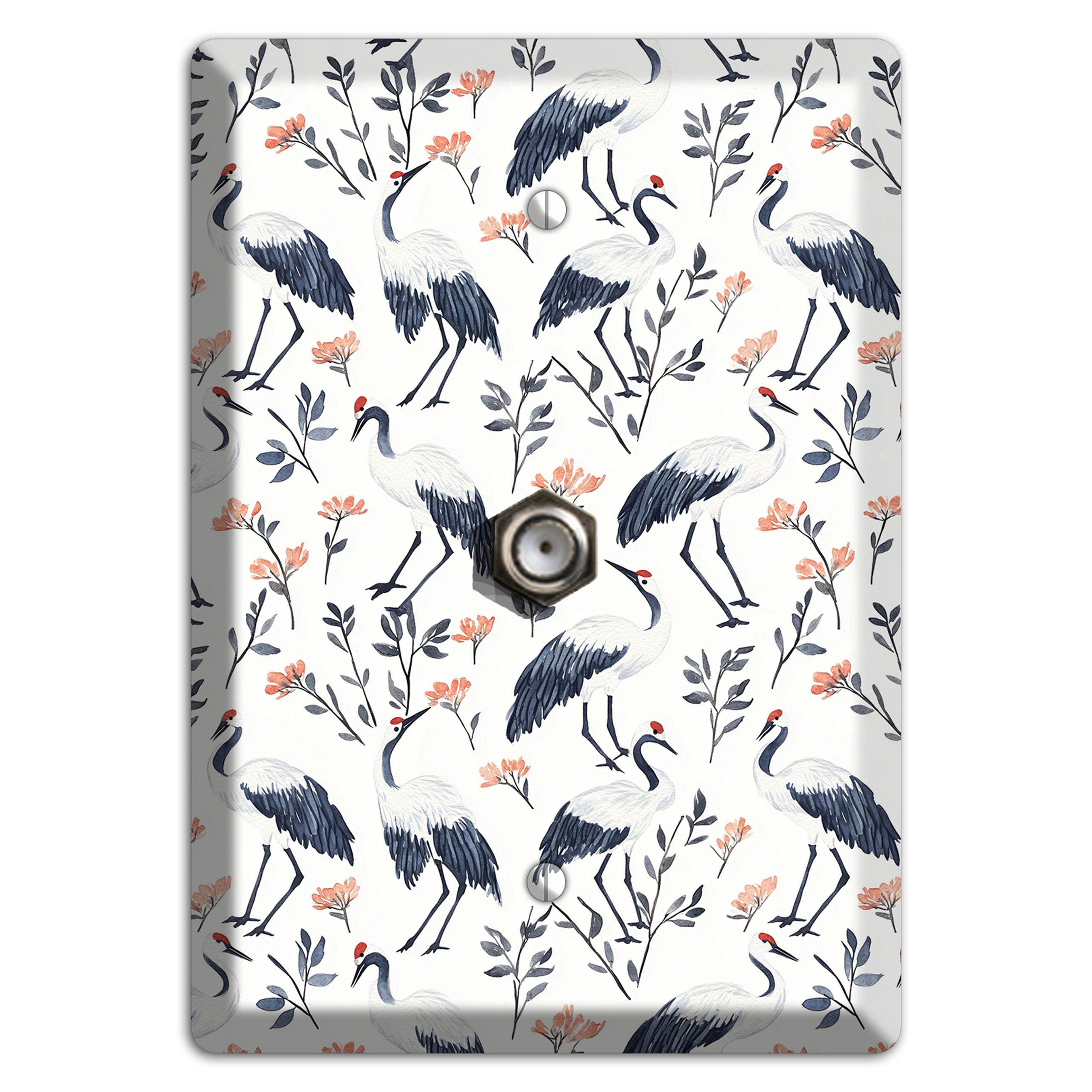 Slate & Coral Marsh Cable Wallplate