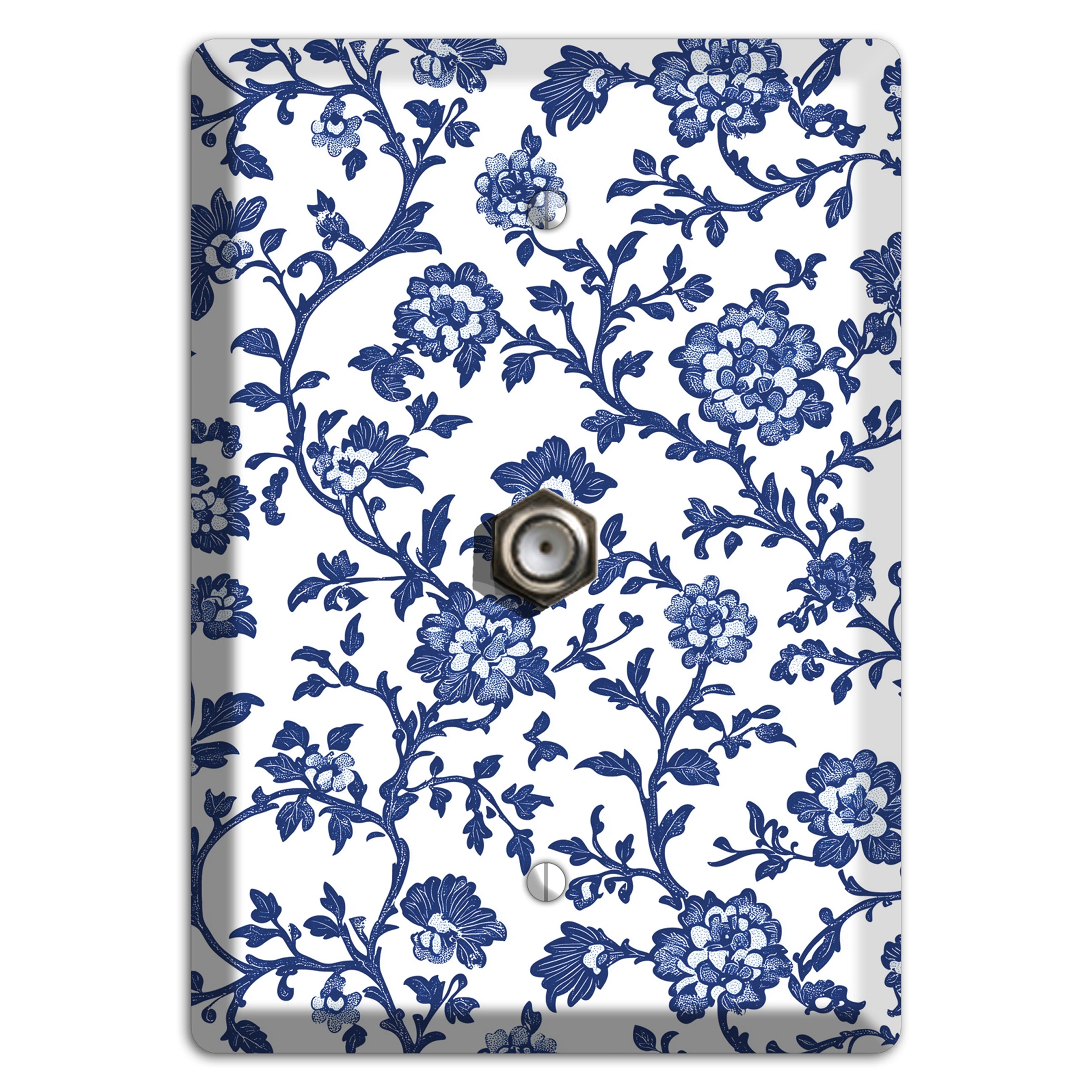 Porcelain Vine Reverie Cable Wallplate