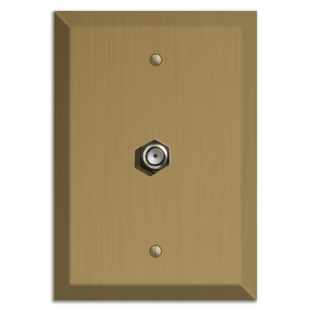 Tower Gold Hand Rubbed Cable Hardware with Plate