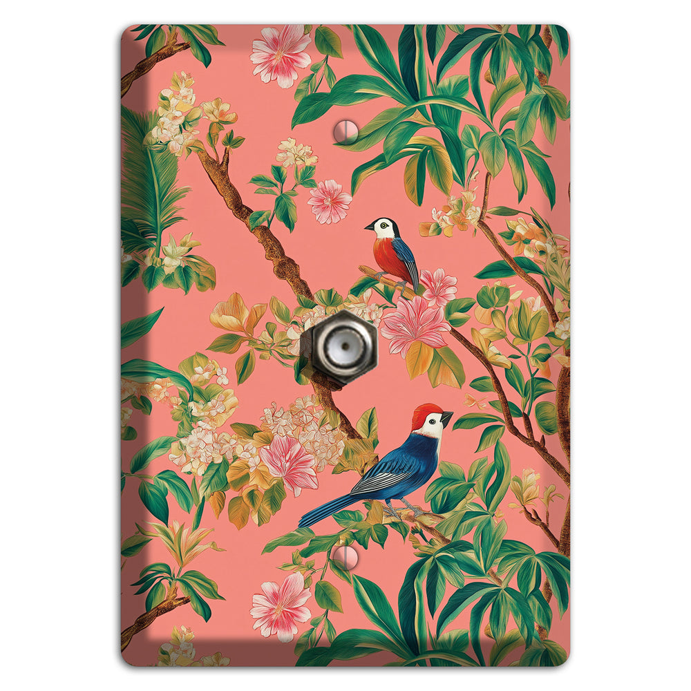 Coral Garden Reverie Cable Wallplate