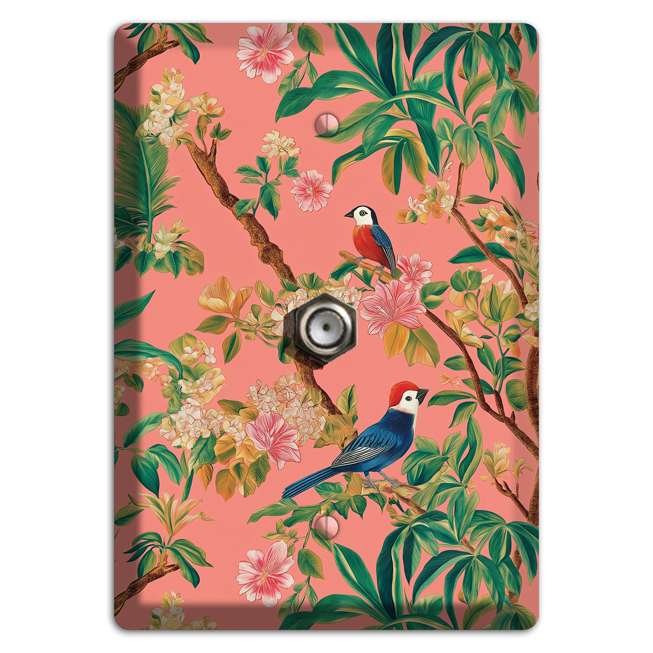 Coral Garden Reverie Cable Wallplate