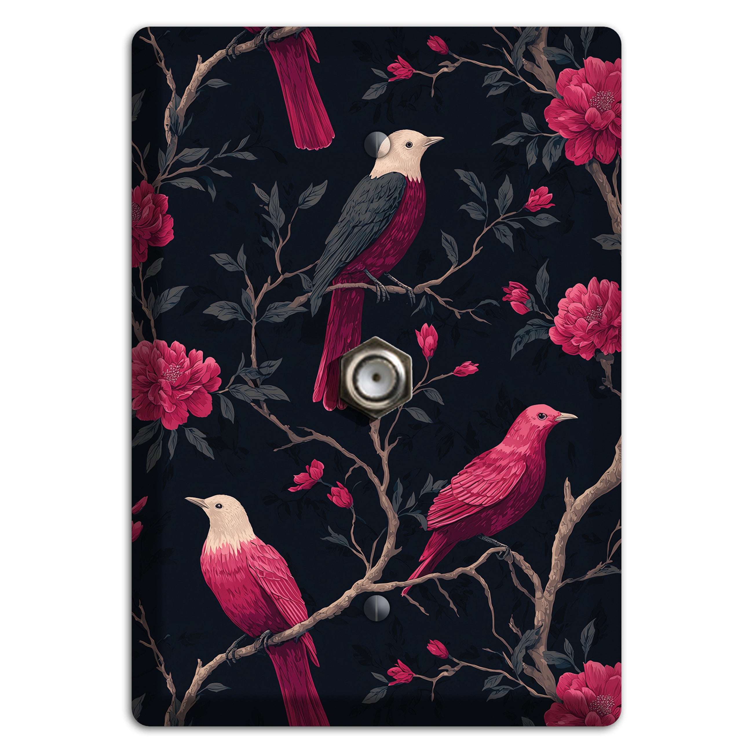 Crimson Perch Cable Wallplate